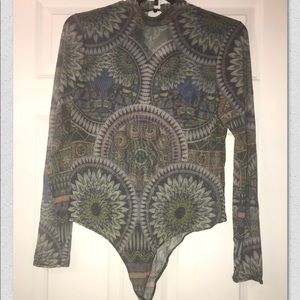 Mesh Aztec print bodysuit!